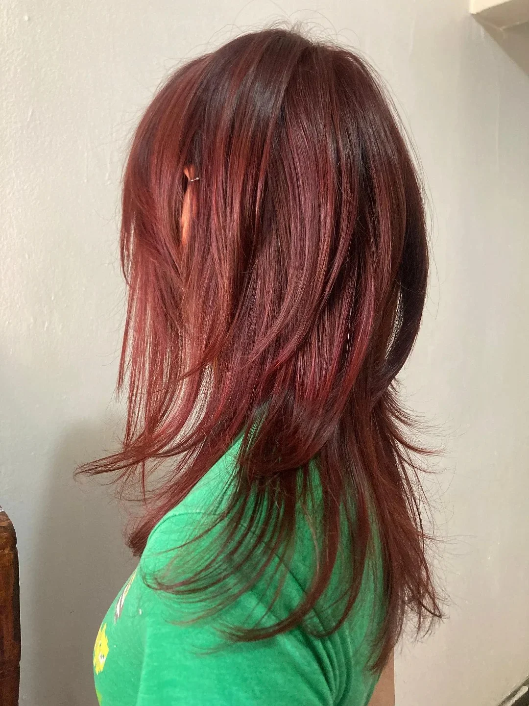 Crimson Wolf Cut With Choppy Layers
