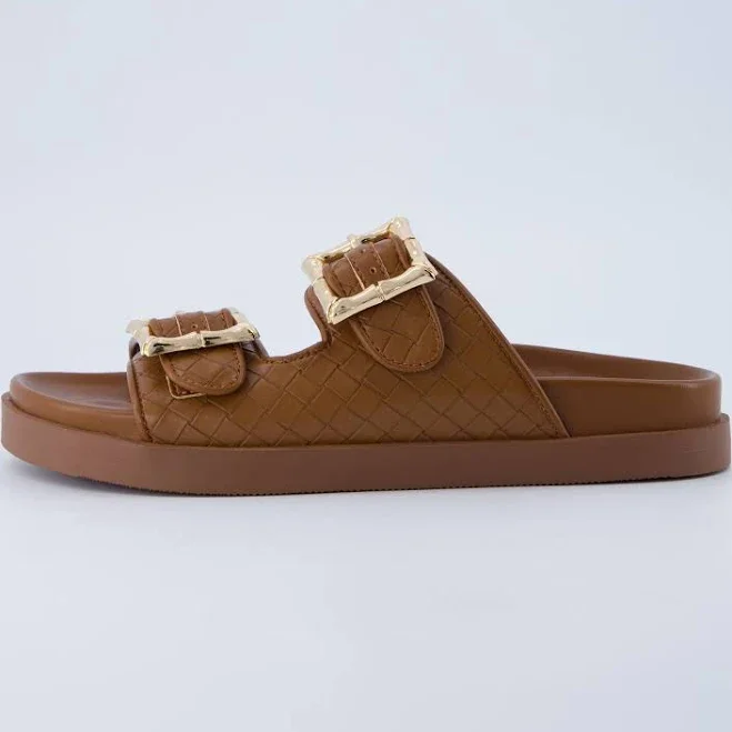 Cushionaire Women's Loft Quilted Slide Sandal