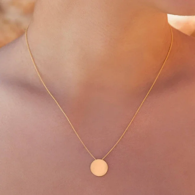 Dainty Circle Pendant Necklace