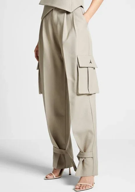 Danielle Women's Tailored Pleated Cargo Trousers