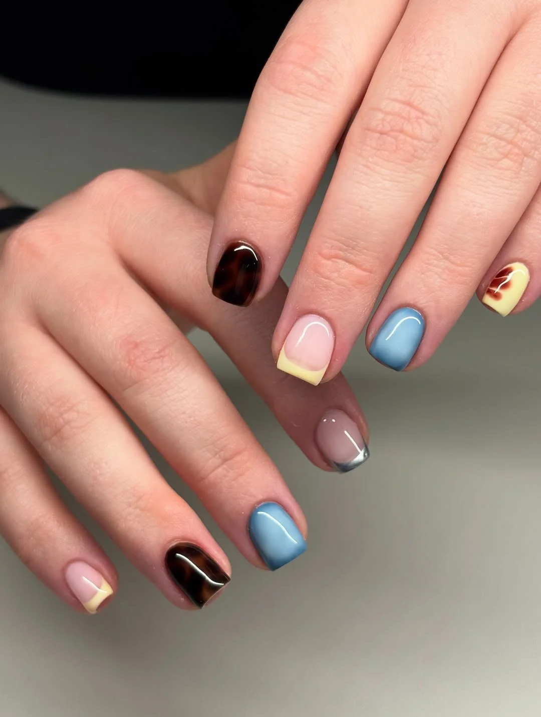 Eclectic Mismatched Jelly Tortoiseshell and Pastel Shades