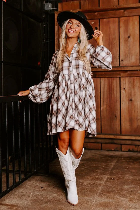 Explore 20 Top Fall Dress and Boot Pairings: From Bold Stripes to Chic Suede Styles