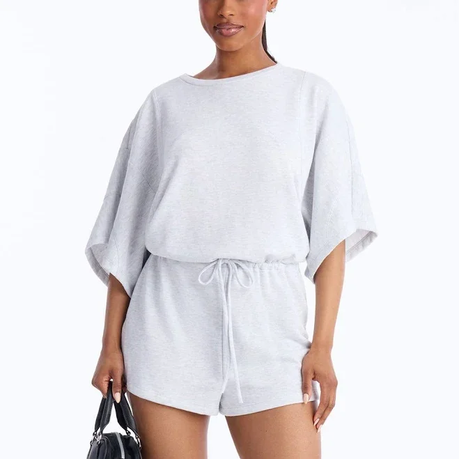 Fashion Nova Women's Charlize French Terry Romper