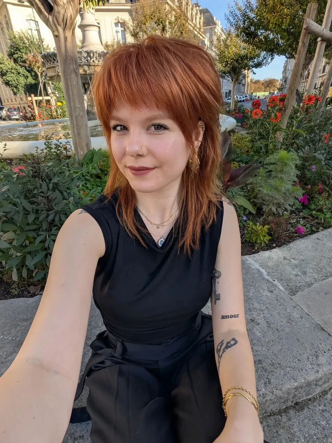Fiery Wolf Cut With Choppy Bangs