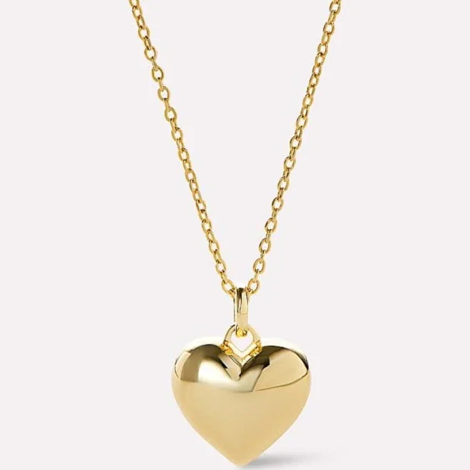 Gold Heart Necklace - Lev Small | Ana Luisa Jewelry