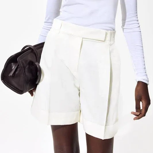 H&M Dressy Linen-Blend Shorts