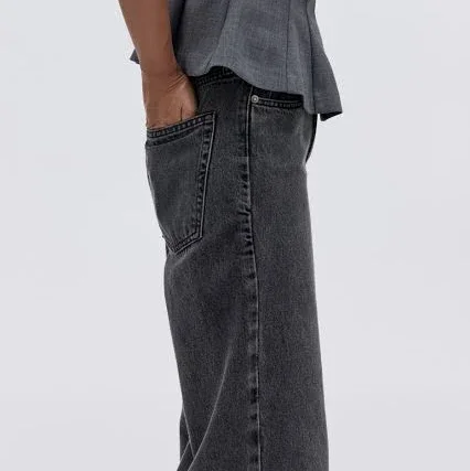 H&M Ladies Ava Ultra High Rise Wide Leg Jeans