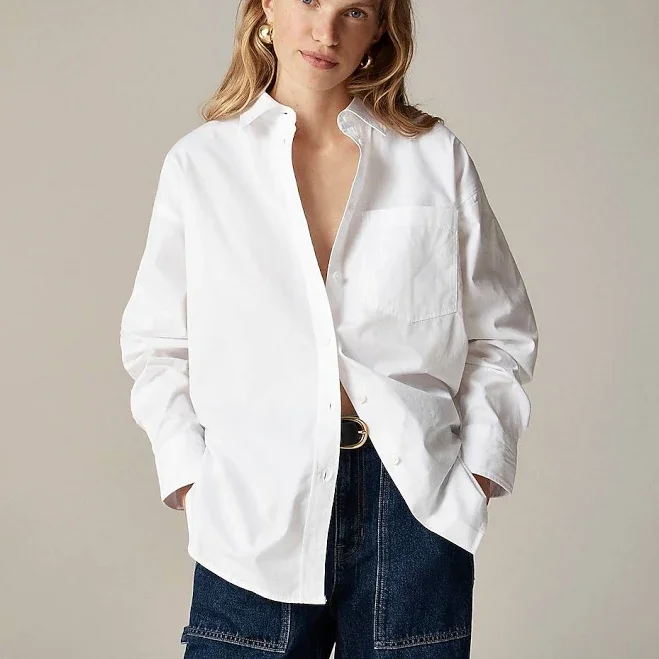 J.Crew Women's Étienne Oversized Oxford Shirt