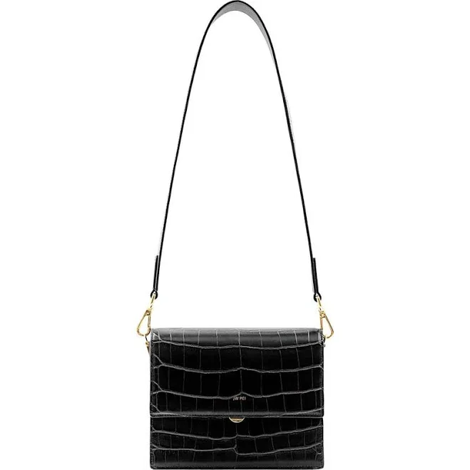 JW PEI Mini Flap Croc Crossbody Bag