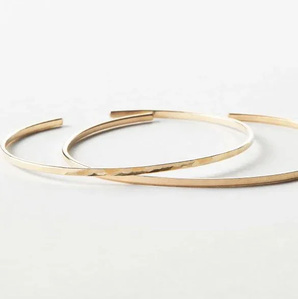Kids GLDN Thin Cuff Bracelet 14k Gold