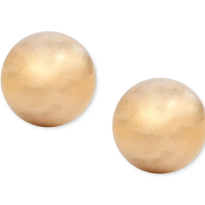 LAUREN Ralph Lauren Women's 14k Gold-Plated Metallic Ball Stud Earrings
