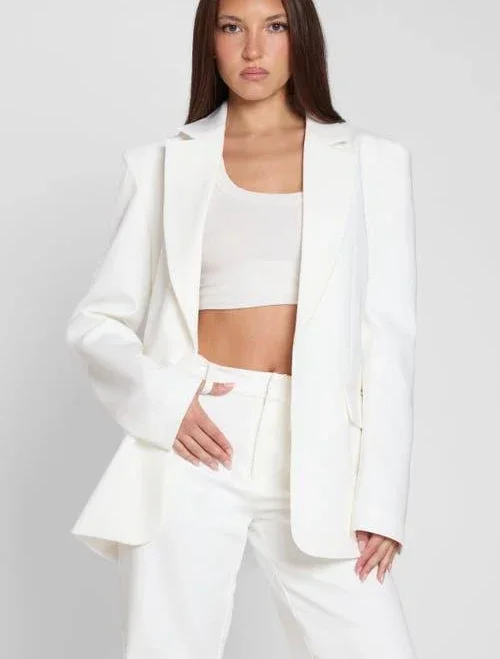 LEAU Women's Classic Column Oversized Blazer