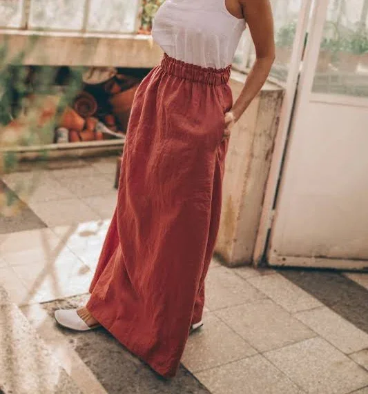 Linen Maxi Skirt