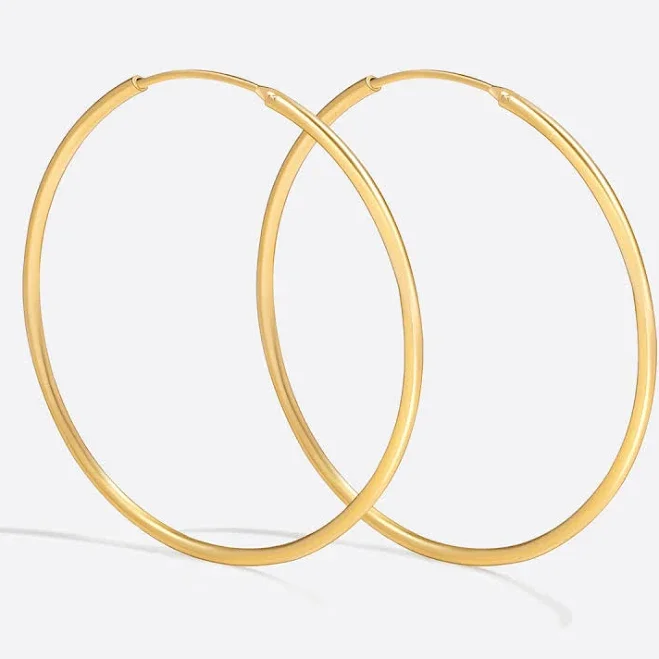 Mint & Lily Endless Hoop Earrings
