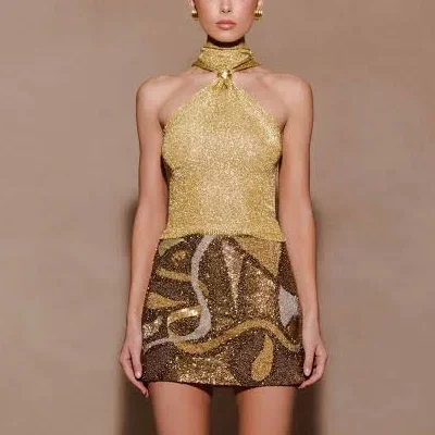 Nikki Lurex Top with Hardware