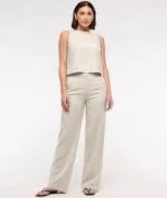 pants Abercrombie & Fitch Women's Tailored Linen-Blend Wide Leg Pants Abercrombie & Fitch $24.97