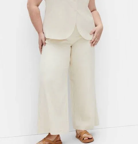 pants City Chic Women's Plus Size Vivien Linen Wide-Leg Pants City Chic $25