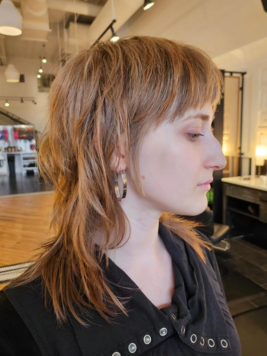 Shaggy Wolf Cut With Wispy Fringe