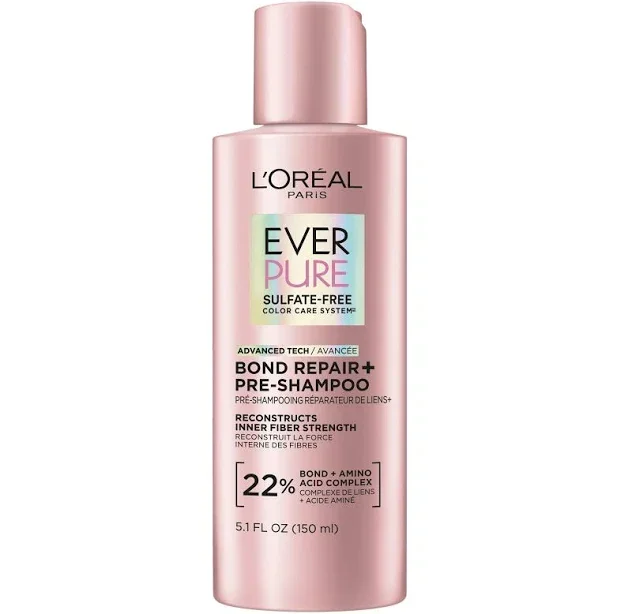 shampoo L'Oreal Paris EverPure Sulfate Free Bond Repair Pre Shampoo Treatment Walmart $9.97
