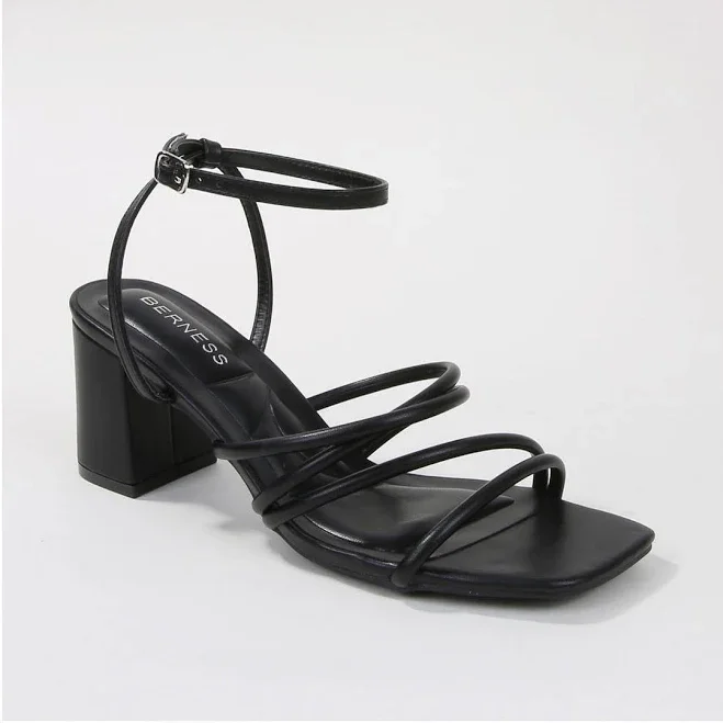 shoes Berness Women's Emmarie Strappy Block Heel Sandals Macy's $35.99