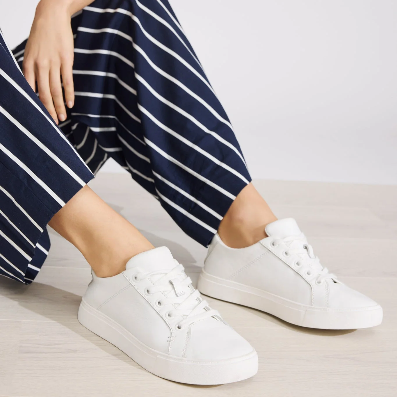 shoes TOMS Women's Kameron Lace-Up Leather Sneakers TOMS.com $85