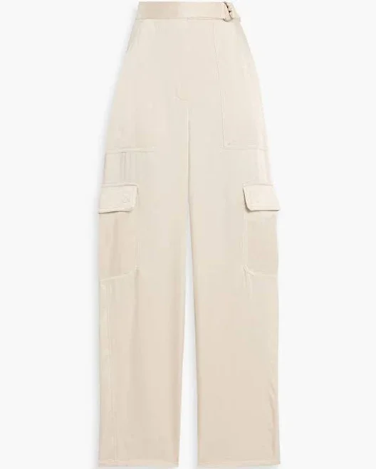 SIMKHAI Carolina satin cargo pants - Women - Beige Pants - US 2