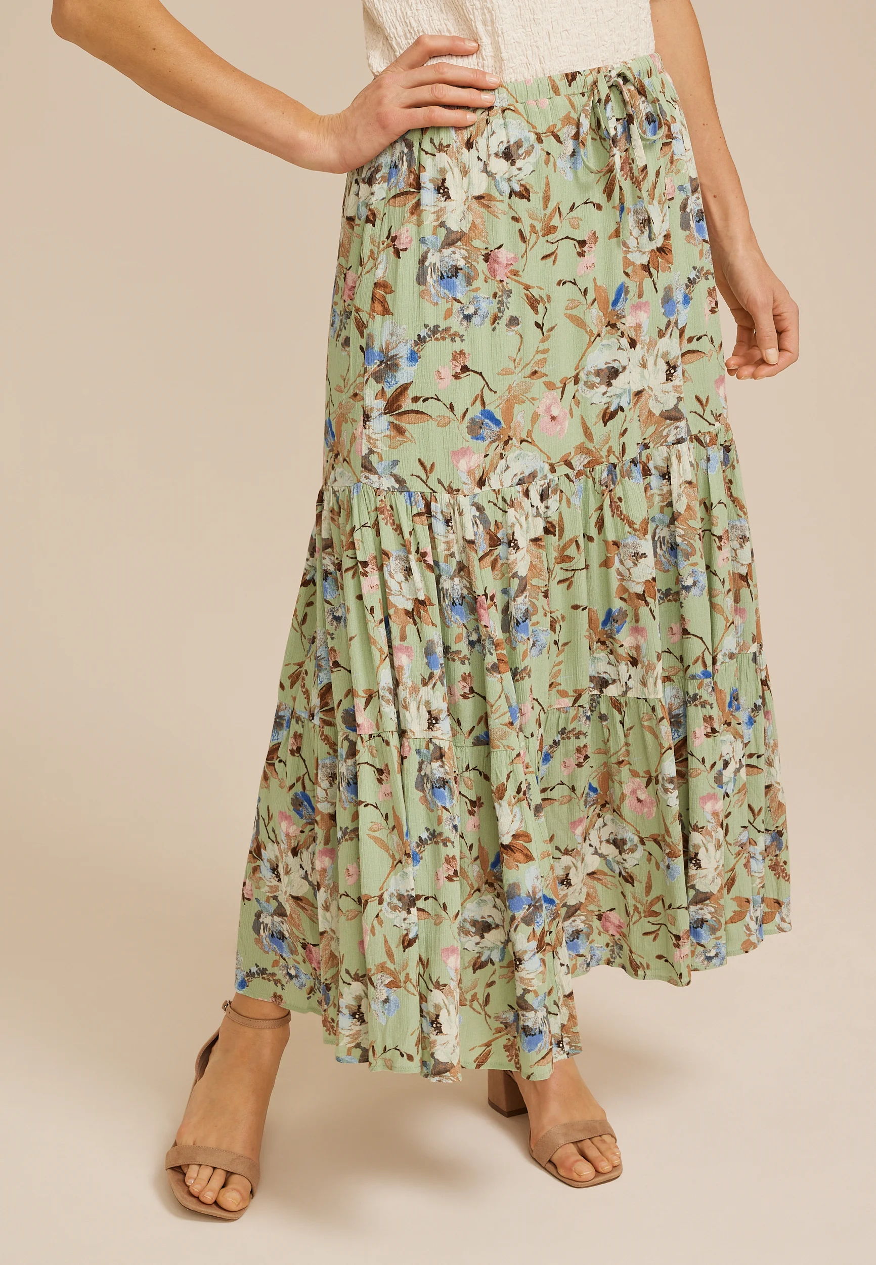 skirt Altar'd State Maisyn Tiered Maxi Skirt Altar'd State $20.99