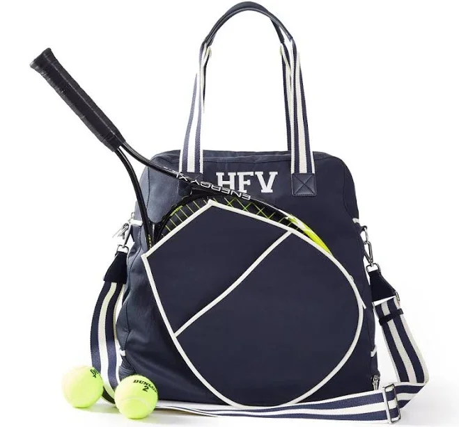 Sporty Stripe Tennis Tote