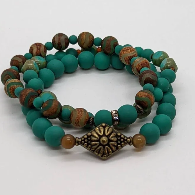 Stretchy Bead Bracelet Stack