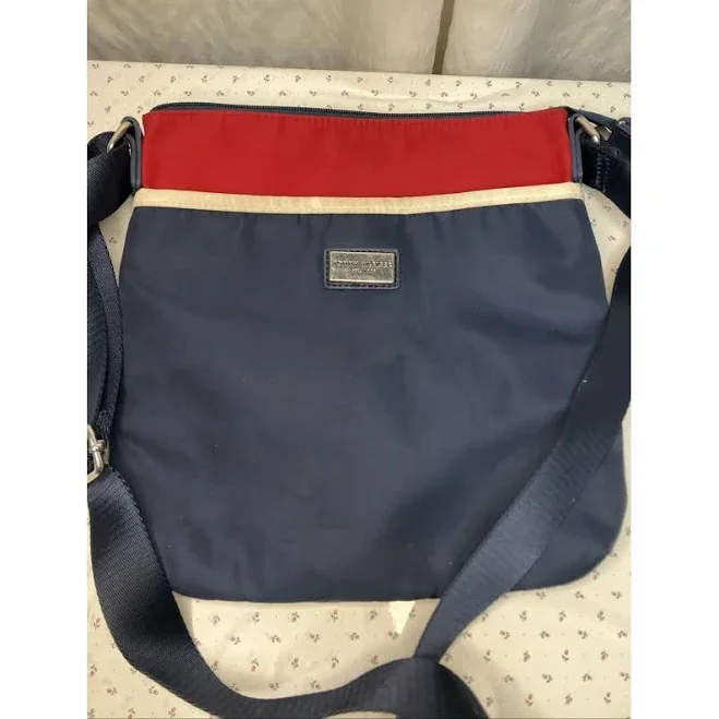 Tommy Hilfiger Bags | Tommy Hilfiger Navy Blue Red White Nylon Crossbody Bag | Color: Blue/Red | Size: Os | Flick1969's Closet