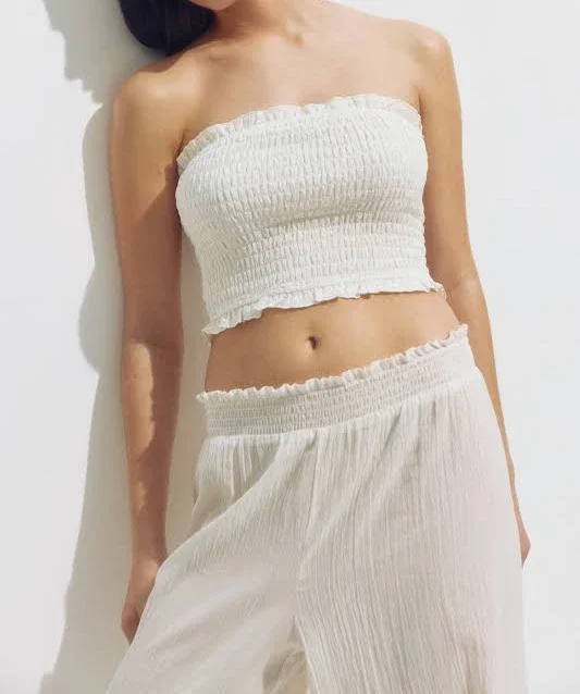 top H&M Ladies Smocked Beach Tube Top H&M $19.99