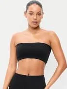 top Old Navy Women's Seamless Ribbed Longline Bandeau Old Navy $10