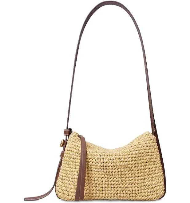 Tory Burch Women's Romy Straw Shoulder Bag