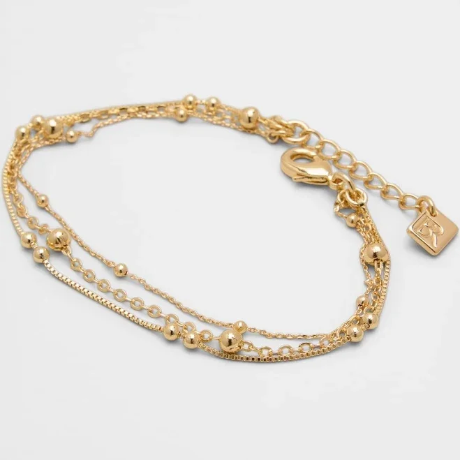 Women's Delicate Layered Gold Bracelet