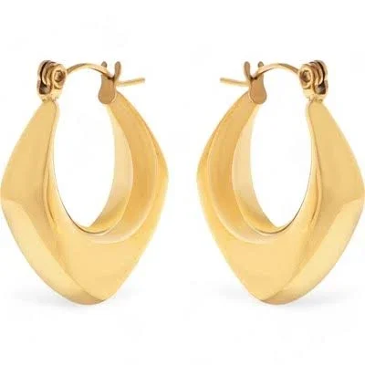 Women's Sculptural Modern Geometric Hoop Earrings